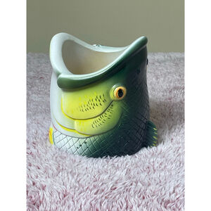 Rivers Edge Products Fish Head drink holder coozie One Size Green White